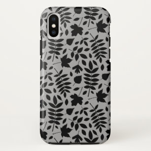 Capa Para iPhone Da Case-Mate Fallen deixa preto padrão na Cinza