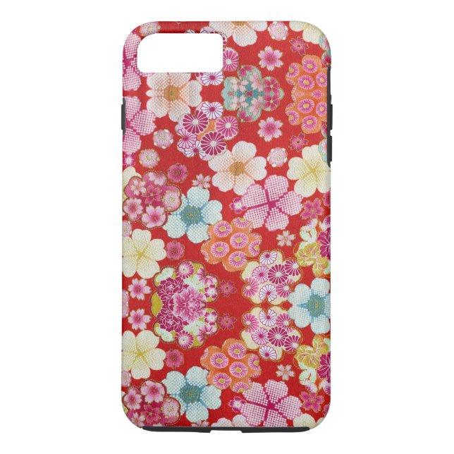 Capa Para iPhone, Case-Mate Falln Crimson Floral Chirimen (Verso)