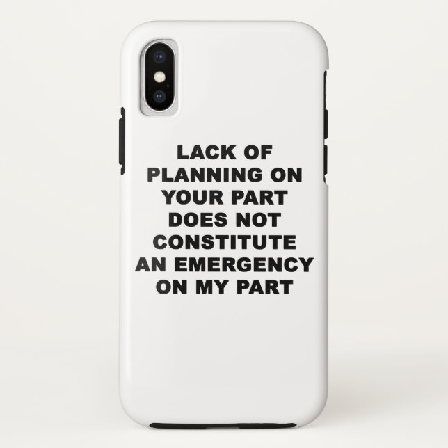 Capa Para iPhone, Case-Mate Falta de planejamento (Verso)