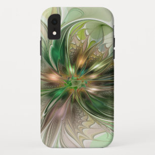 Capa Para iPhone Da Case-Mate Fantasia Colorida Flor Fractal Moderno Abstrato
