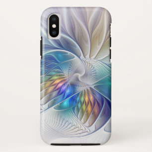 Capa Para iPhone Da Case-Mate Fantasia Floral, Flor Abstracta Colorida Fractal