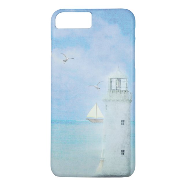 Capa Para iPhone, Case-Mate farol branco com veleiro (Verso)