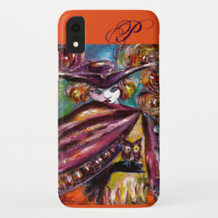 Capa Para iPhone XR FAUST / Máscara Misteriosa, Tricorno e Monograma d