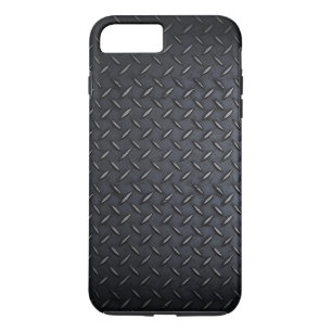 Capa iPhone 8 Plus/7 Plus Faux Black Diamond Placeado Metal