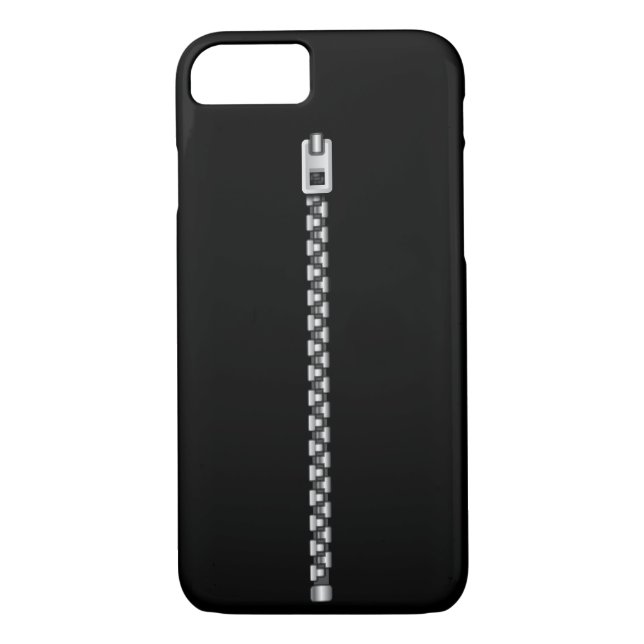 Capa Para iPhone, Case-Mate Faux Silver Zipper (Verso)