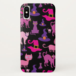 Capa Para iPhone Da Case-Mate Feiticeira das bruxas do Halloween assustadora Gat