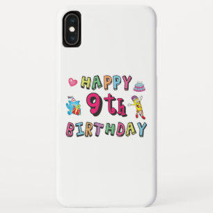 Capa Para iPhone Da Case-Mate Feliz 9.º aniversário para crianças de 9 anos B-da