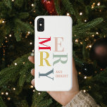 Capa Para iPhone Da Case-Mate Feliz Colorida Moderna e Brilhante | Feriados feli<br><div class="desc">Feliz Colorida Moderna e Brilhante | Feriados felizes</div>
