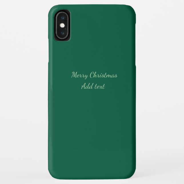 Capa Para iPhone, Case-Mate Feliz Natal verde plano solo holida (Verso)