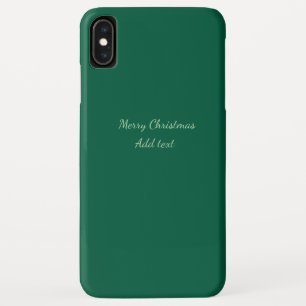 Capa Para iPhone Da Case-Mate Feliz Natal verde simples fundo solo feriado