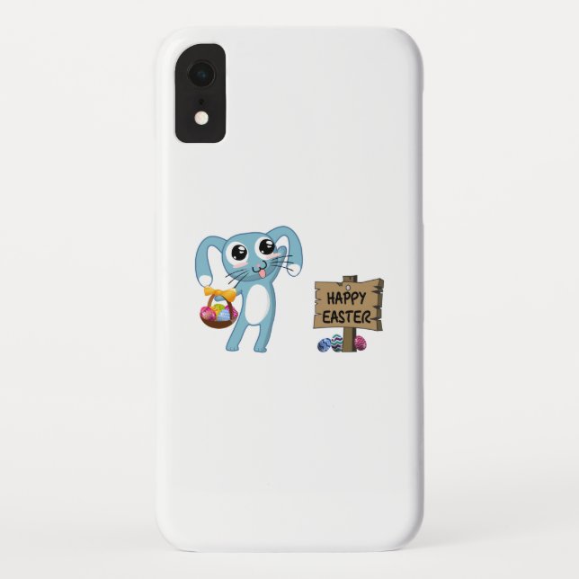 Capa Para iPhone, Case-Mate Felz pascoa de desejos do Bunny da Páscoa (Verso)