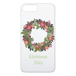 Capa iPhone 8 Plus/7 Plus Férias de Natal Tradicionais, Design de Férias
