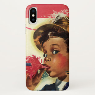 Capa Para iPhone Da Case-Mate Festa de Aniversário Vintage, Menina com Buzina