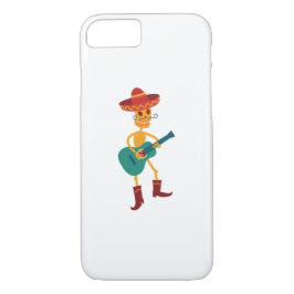 Capa iPhone 8/7 Festive Skeleton Guitar Player