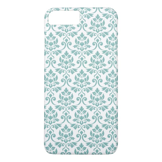 Capa Para iPhone, Case-Mate Feuille Damask Teal Pattern (Verso)