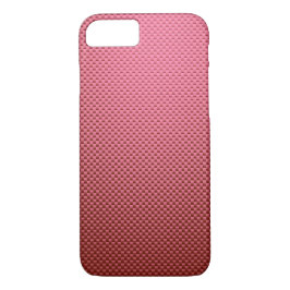 Capa iPhone 8/7 Fibra de carbono, cor-de-rosa rosa, padronizada