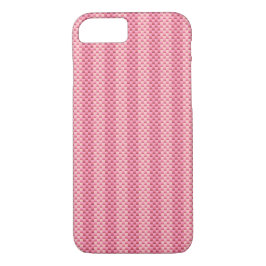 Capa iPhone 8/7 Fibra de carbono listrada, de rosa cor-de-rosa, co