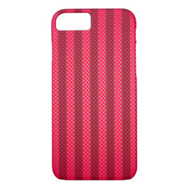 Capa iPhone 8/7 Fibra de carbono listrada, púrpura, rosa, com padr