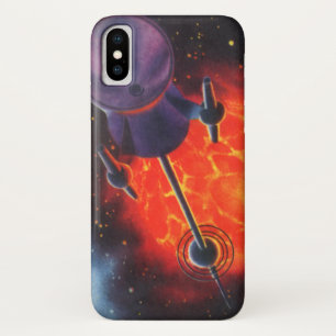 Capa Para iPhone Da Case-Mate Ficção científica do vintage, Sci Fi Rocket,
