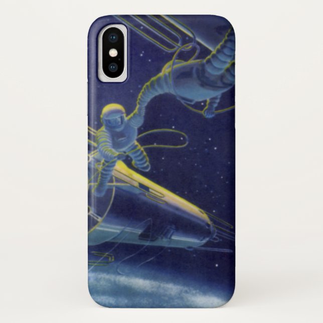 Capa Para iPhone, Case-Mate Ficção científica retrô, Alien da Ficção Científic (Verso)
