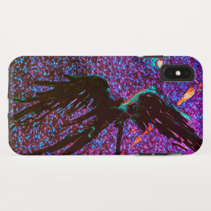Capa Para iPhone Da Case-Mate Figura alada escura voando pelo espaço