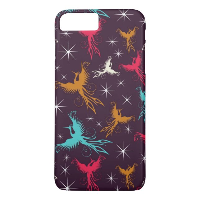 Capa Para iPhone, Case-Mate Figura teste padrão dos pássaros de Phoenix (Verso)