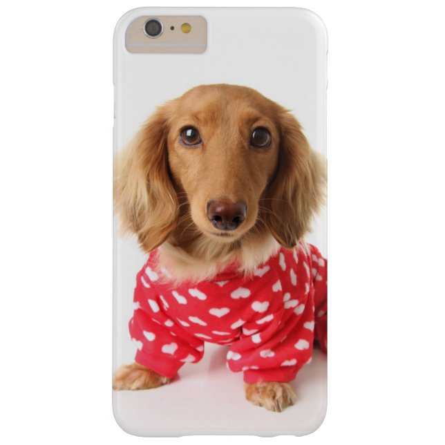 Capa Para iPhone, Case-Mate Filhote de cachorro do Dachshund que veste o (Verso)