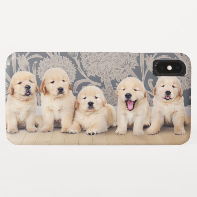Capa Para iPhone, Case-Mate Filhote de cachorro fofo da raça Retriever Dourado (Verso (Horizontal))