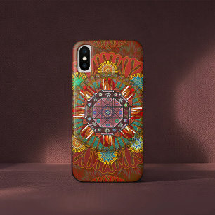 Capa Para iPhone Da Case-Mate Filtro Vermelho Floral do Pico Manipur