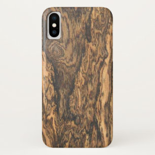 Capa Para iPhone X Fim de Bocote (madeira)