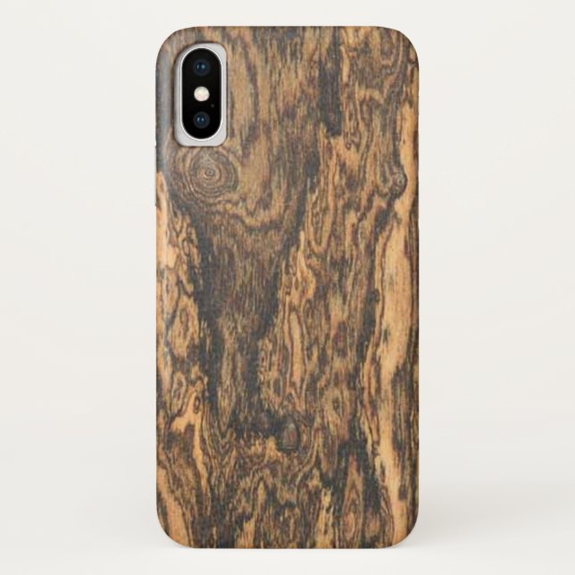Capa Para iPhone, Case-Mate Fim de Bocote (madeira) (Verso)