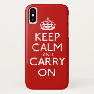 Capa Para iPhone X Fique Calmo E Continue