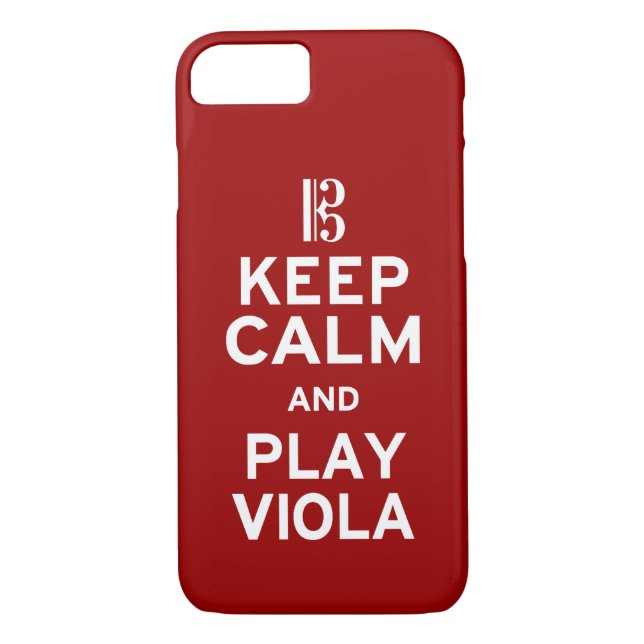 Capa Para iPhone, Case-Mate Fique calmo e jogue a Viola (Verso)