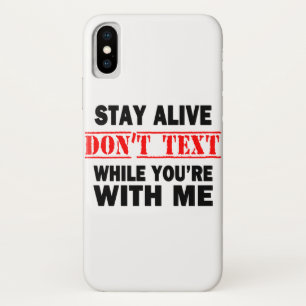 Capa Para iPhone Da Case-Mate Fique Vivo. Não Envie Mensagens Enquanto Estiver C