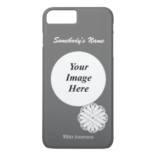 Capa Para iPhone Da Case-Mate Fita Tmpl da flor branca por Kenneth Yoncich