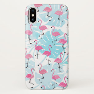Capa Para iPhone Da Case-Mate flamingos graciosos e folhas de monstera