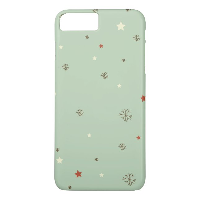 Capa Para iPhone, Case-Mate Flocos de neve de Natal e estrelas (Verso)