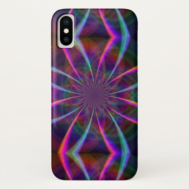 Capa Para iPhone, Case-Mate Flor Arco-Íris Louco (Verso)