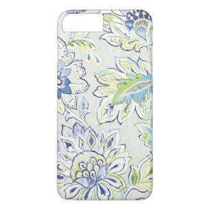 Capa iPhone 8 Plus/7 Plus Flor azul boémia