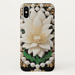 Capa Para iPhone Da Case-Mate Flor Branca Luxuosa