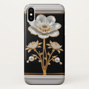 Capa Para iPhone Da Case-Mate Flor Branca Luxuosa