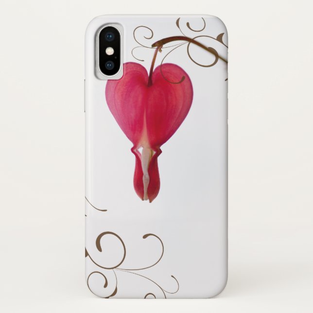 Capa Para iPhone, Case-Mate Flor Cardíaca com Hemorragia Vermelha (Verso)