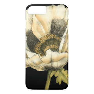 Capa Para iPhone Da Case-Mate Flor de Creme no Fundo Preto