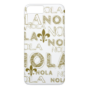Capa iPhone 8 Plus/7 Plus Flor de lis do ouro de NOLA NOLA NOLA