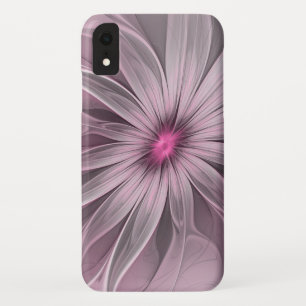 Capa Para iPhone Da Case-Mate Flor de Rosa Esperando uma Abelha Arte Fractal Abs