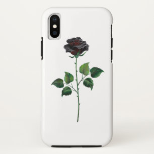 Capa Para iPhone Da Case-Mate Flor de rosa preta