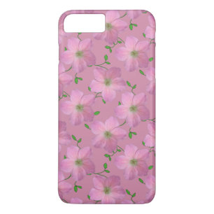 Capa iPhone 8 Plus/7 Plus Flor do gerânio do rosa de jardim em alguma cor