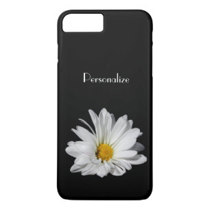 Capa Para iPhone Da Case-Mate Flor elegante da margarida branca com nome
