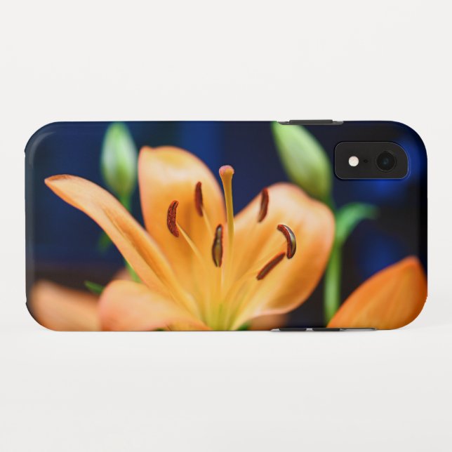 Capa Para iPhone, Case-Mate Flor Laranja Lilly (Verso (Horizontal))