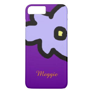 Capa Para iPhone Da Case-Mate Flor lilás com nome personalizado